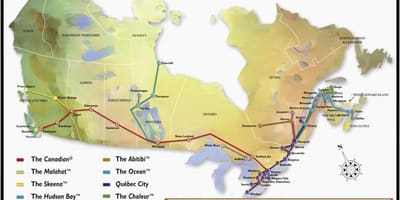 Mapa Quebec City train station