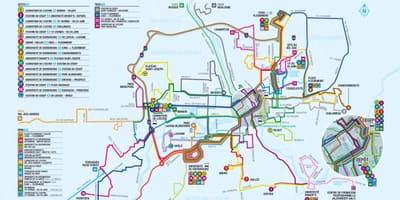 Quebec City map veřejná doprava